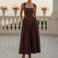 Eypolly - Yoram | Sleeveless Square-Neck Midi Dress Women
