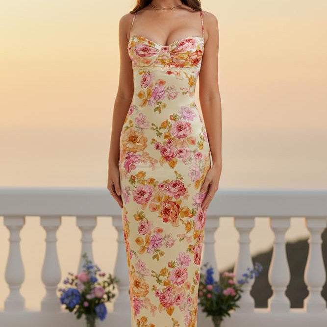 La Vire - Almor | Langes Körperbetontes Trägerkleid