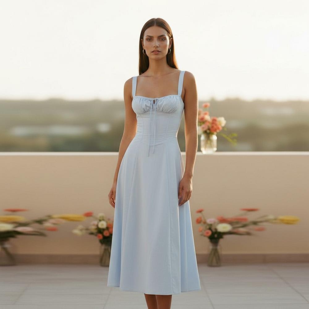 La Vire - Elhal | Ärmelloses Tailliertes Sommerkleid